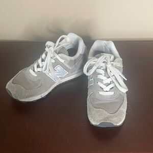 New Balance Kids Sneakers - Gray and White